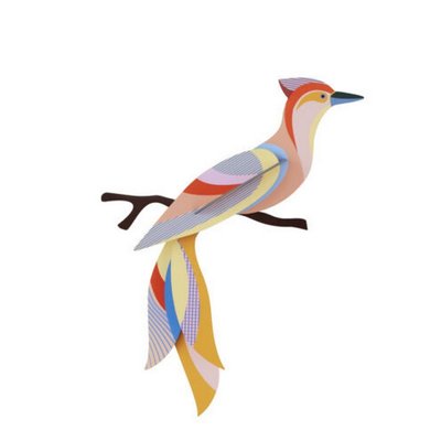 Oiseau décoration murale carton  Paradise Bird Sabah STUDIO ROOF