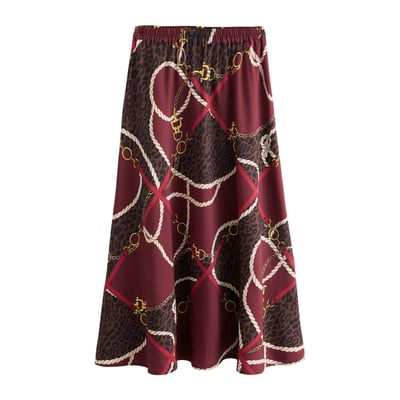 Jupe mi-longue en satin mat NEXT