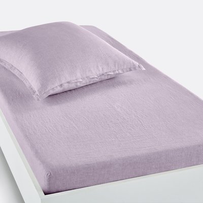 Drap housse enfant lin lavé, bonnet 30cm, Linot LA REDOUTE INTERIEURS