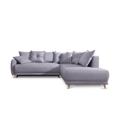 Canapé d'Angle Convertible en Tissu 5 places - LENA LISA DESIGN