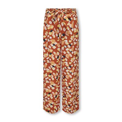 Printed Wide Leg Trousers with High Waist KIDS ONLY