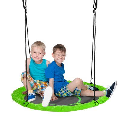 Balançoire nid d'oiseau ronde Ø 110 cm vert OUTSUNNY