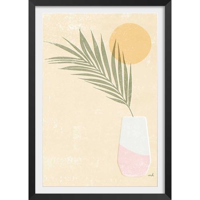 Affiche fleurs Un été jaune citron HEXOA