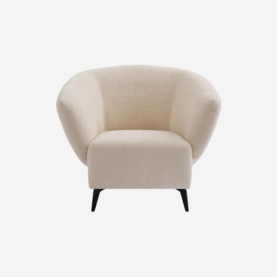 Fauteuil droit tissu BRECIO HABITAT