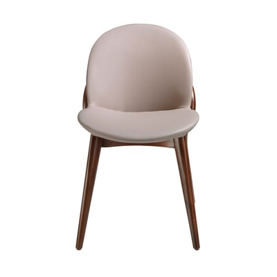 Chaise en similicuir foncé ANGEL CERDA