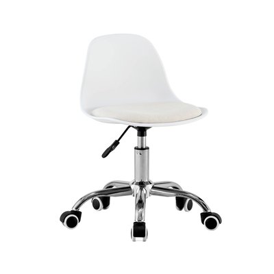 Chaise de bureau enfant à roulettes ajustable piètement chromé MANEL SWEEEK