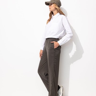 Pantalon large en satin uni PROMOD