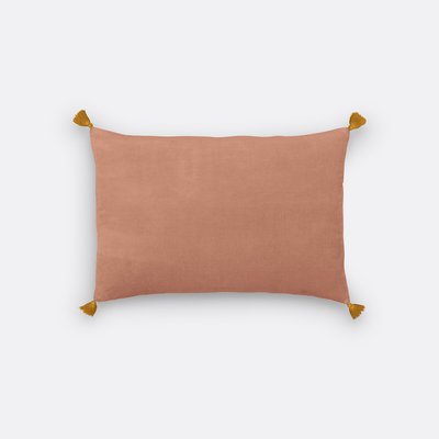 Velvet Linen & Cotton Cushion Cover LA REDOUTE INTERIEURS