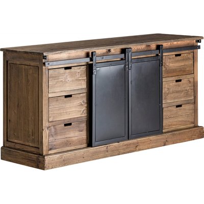 Buffet en bois de pin recyclé, Ikast RECOLLECTION
