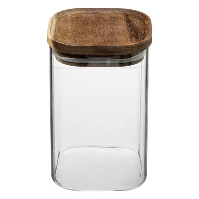Bocal verre couvercle acacia 1L HERMET 5FIVE SIMPLY SMART