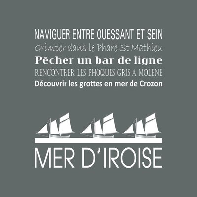 Tableau Mural Mer D'iroise RÉGIONALISME CEANOTHE