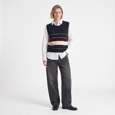 Pull rayé sans manches pour femme MAREA ARTLOVE