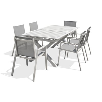 Ensemble repas de jardin en aluminium FLORIDE DCB GARDEN