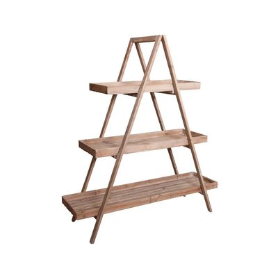 Etagère pliante en bois patiné AUBRY GASPARD