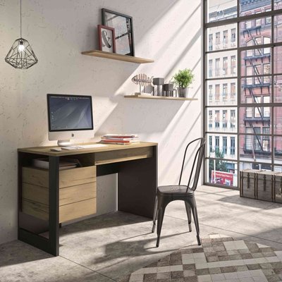 Bureau 1 porte, 1 tiroir TERRE DE NUIT