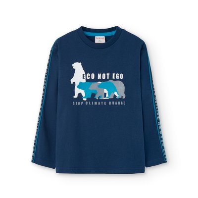 T-shirt en coton à manches longues BOBOLI