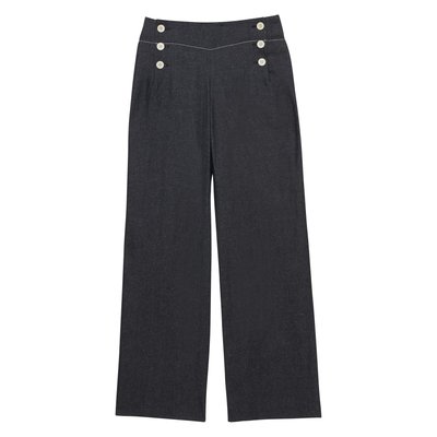 Pantalon à pont Gabriel marine INES DE LA FRESSANGE PARIS