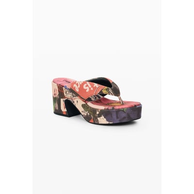 Sandale plateforme à imprimé DESIGUAL