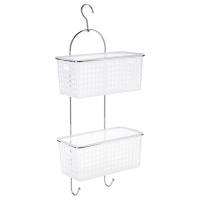 Etagère de douche ou baige en métal - 2 Paniers - 30 x 54 cm ATMOSPHERA