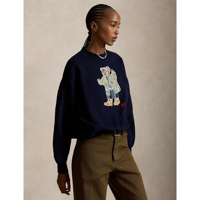 Felpa girocollo, POLO BEAR patchwork POLO RALPH LAUREN