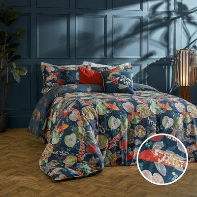 Koi Pond 100% Cotton Sateen Duvet Cover and Pillowcase Set PAOLETTI