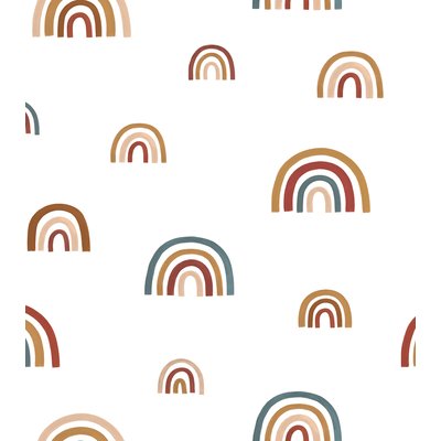 Papier peint enfant motif arc-en-ciel SUNNY LILIPINSO