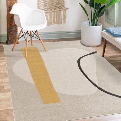 Tapis salon et chambre tissé motif abstrait CONTETRE UN AMOUR DE TAPIS