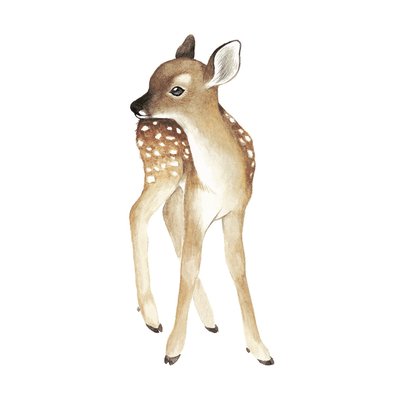 Stickers XL faon vintage FOREST LILIPINSO