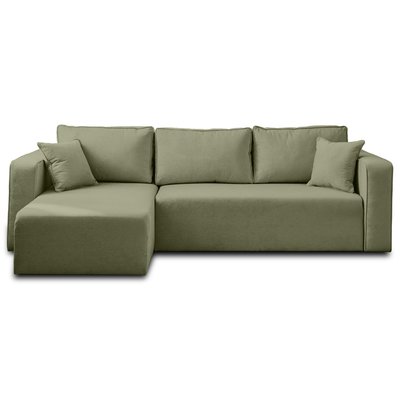 Canapé d'Angle Convertible en Tissu 4 places - TOPAZE LISA DESIGN