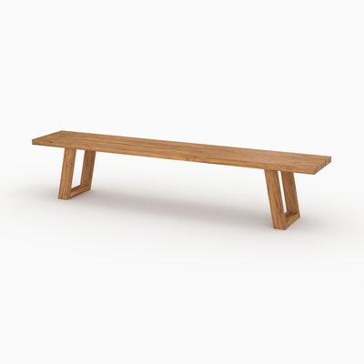 Banc de jardin en bois de teck recyclé 220 cm - LUMA RENDEZ-VOUS DÉCO