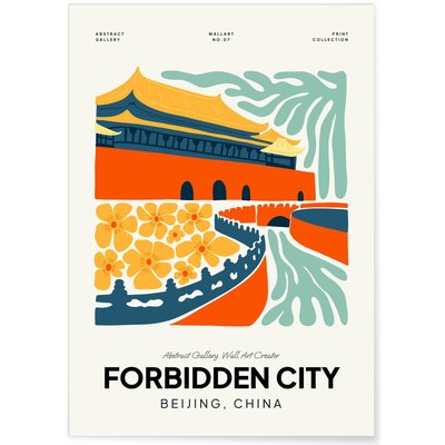 Affiche Chine Cité Interdite L'AFFICHERIE