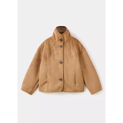Manteau effet daim imitation mouton retourné MANGO KIDS