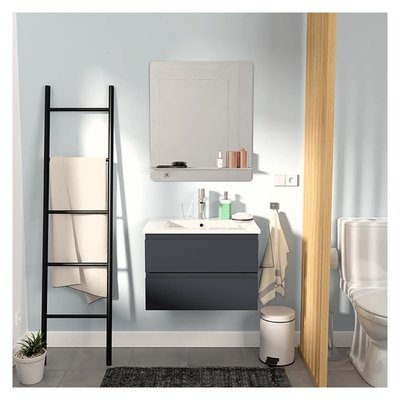 Meuble simple +vasque +miroir SORRENTO MOB IN