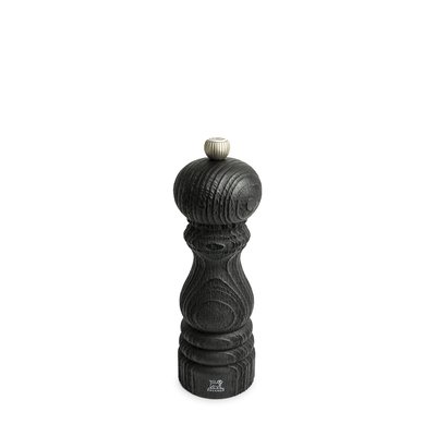 Moulin à sel manuel en bois upcyclé, noir, 18 cm - 7in Paris Nature Black PEUGEOT
