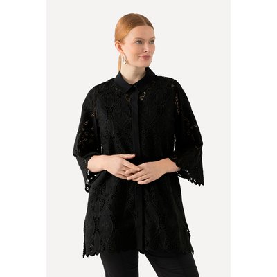 Chemisier en dentelle avec col chemise ULLA POPKEN