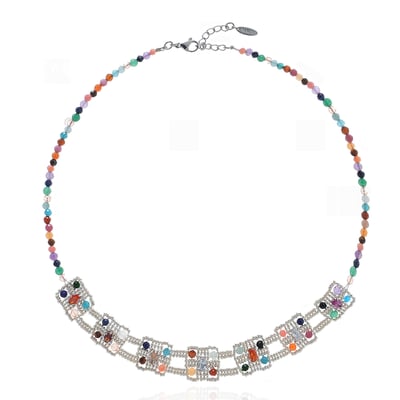 Collier de perles modules carrés MORPHOSE HIPANEMA