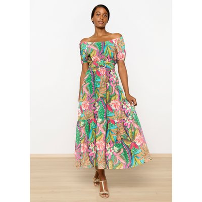 Robe tropicale mariage clearance