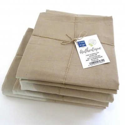 Drap plat en 100% coton biologique TRADILINGE