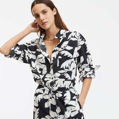Chemise oversize imprimée, manches longues LA REDOUTE COLLECTIONS