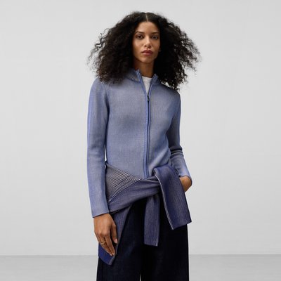 Veste courte en maille bicolore ADOLFO DOMINGUEZ