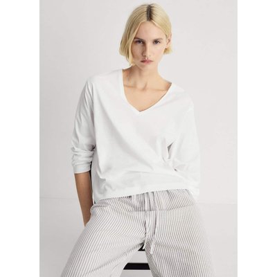 Pyjama deux pièces en coton imprimé rayures MANGO
