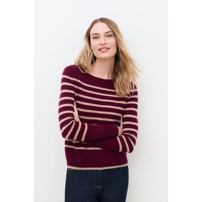 Pull droit col bateau cachemire MZOELY CAROLL
