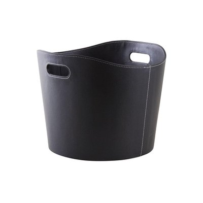 Corbeille de rangement en polyuréthane noir AUBRY GASPARD