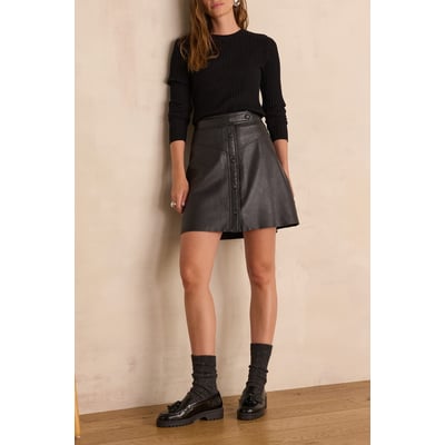 Jupe CLEMENCE en cuir Maison 123