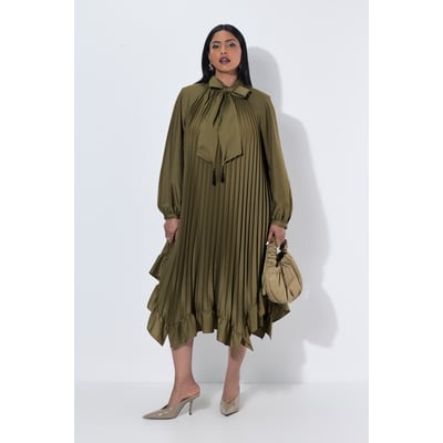 Robe plissée longueur midi, coupe évasée ULLA POPKEN