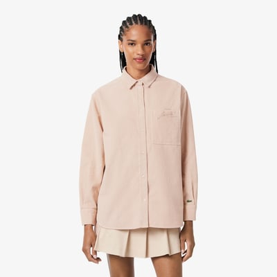 Surchemise oversize velours côtelé LACOSTE