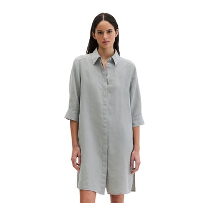 Robe en lin loose avec patte de boutonnage cachée MARC O'POLO