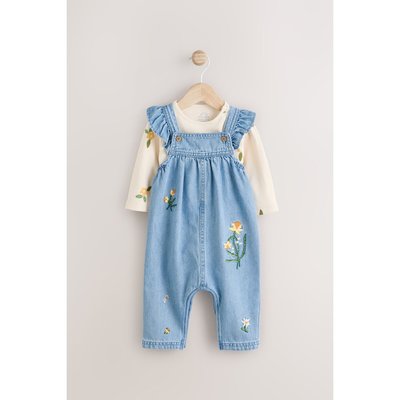 Haut à manches longues et salopette bébé NEXT