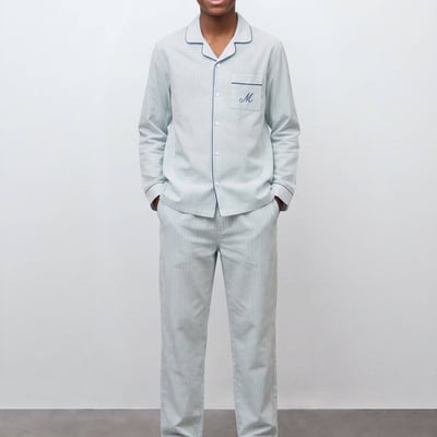Pyjama en coton rayé MONOPRIX