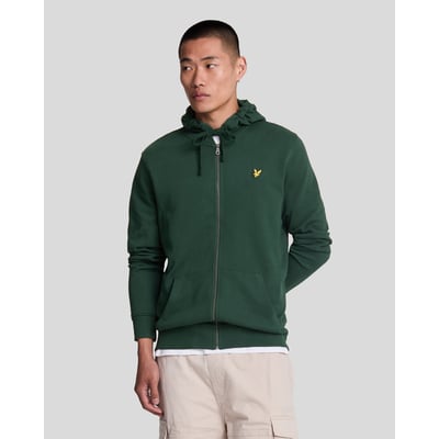 Sweat à capuche zippé en coton loopback LYLE & SCOTT